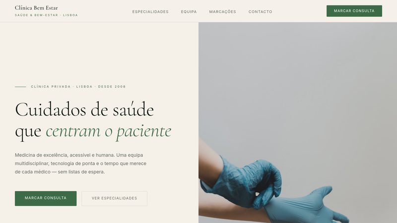 Demo — Clínica Bem Estar